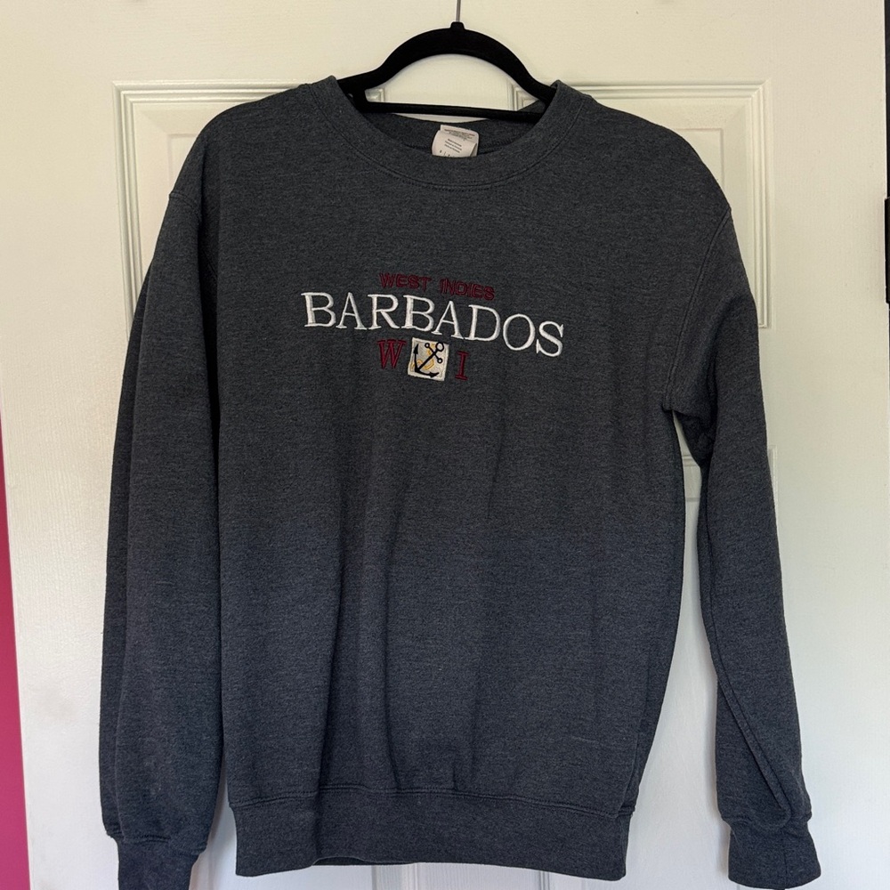 Barbados Charcoal Crewneck Sweater